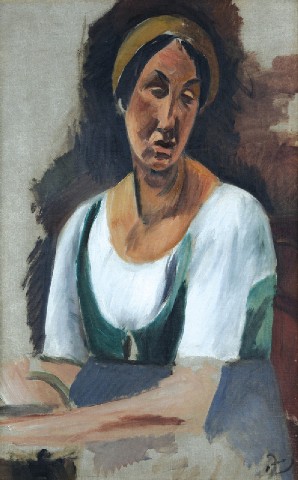 André Derain: Hlava ženy / 1914 olej na plátně, 66.3 x 42.2 cm cena: 4 386 000 Kč 1. Art Consulting 10.2.2013 