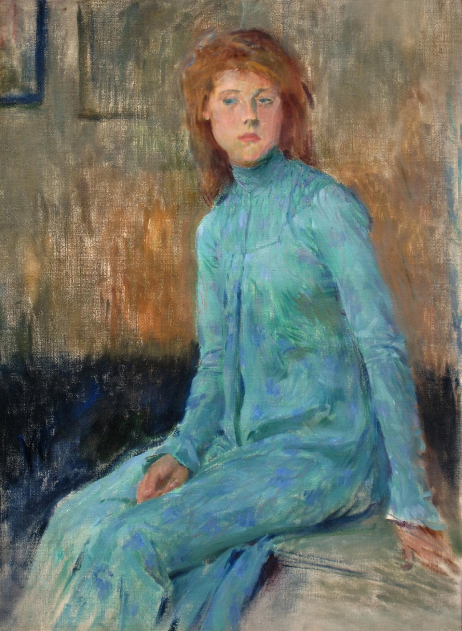   Jan Preisler: Dívka v modrém, 1902,