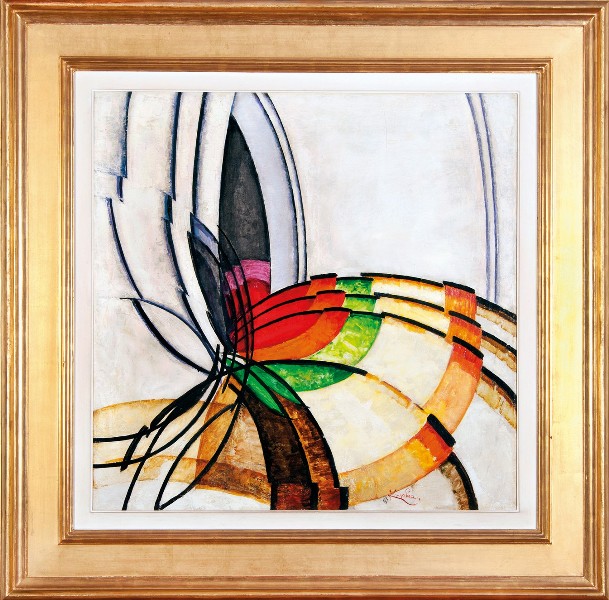 František Kupka: Prisme, 1913-47,  olej na plátně, 70,5 cm x 70,5 cm, vyvolávací cena:  49 000 000 Kč (+ provize ve snížené výši 7%), Adolf Loos Apartment and Gallery 14. 5. 2017