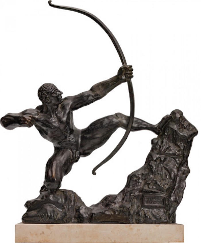 Emile Antoine Bourdelle: Hérakles napínající luk, 1909, bronz