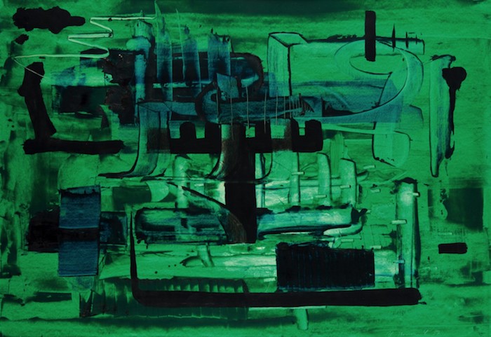 Vladimír Boudník: Zelený obraz, 1957