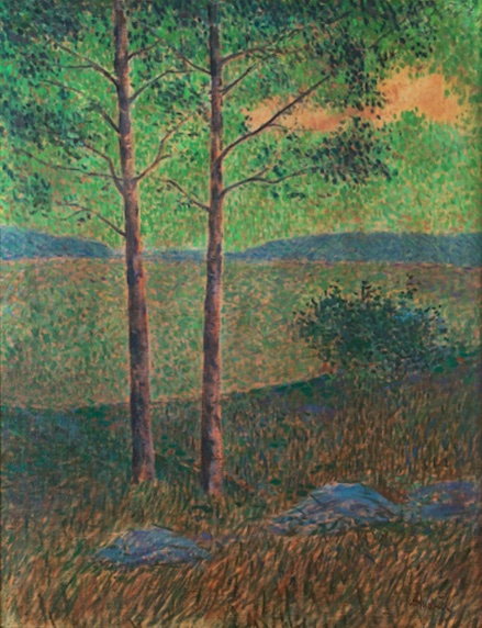 Antonín Hudeček: Při západu slunce, 1900–10