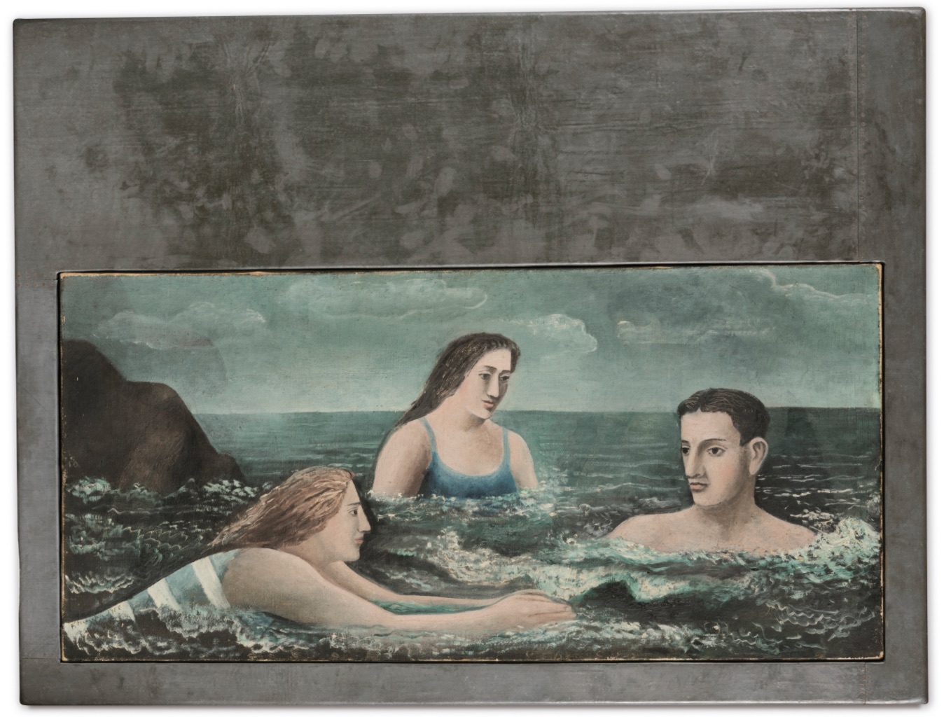 František Muzika: Koupel v moři, 1925,  olej na plátně, 76 x 100 cm (včetně rámu) dosažená cena: 211 500 EUR, Sothebyʼs Paříž 17. 5. 2017  