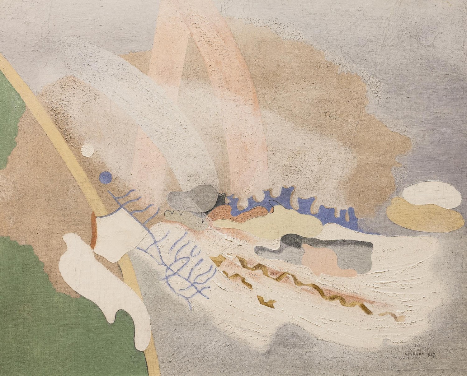 Jindřich Štyrský: Utonulá, 1927, olej na plátně, 60 x 73 cm dosažená cena: 24 300 000 Kč 