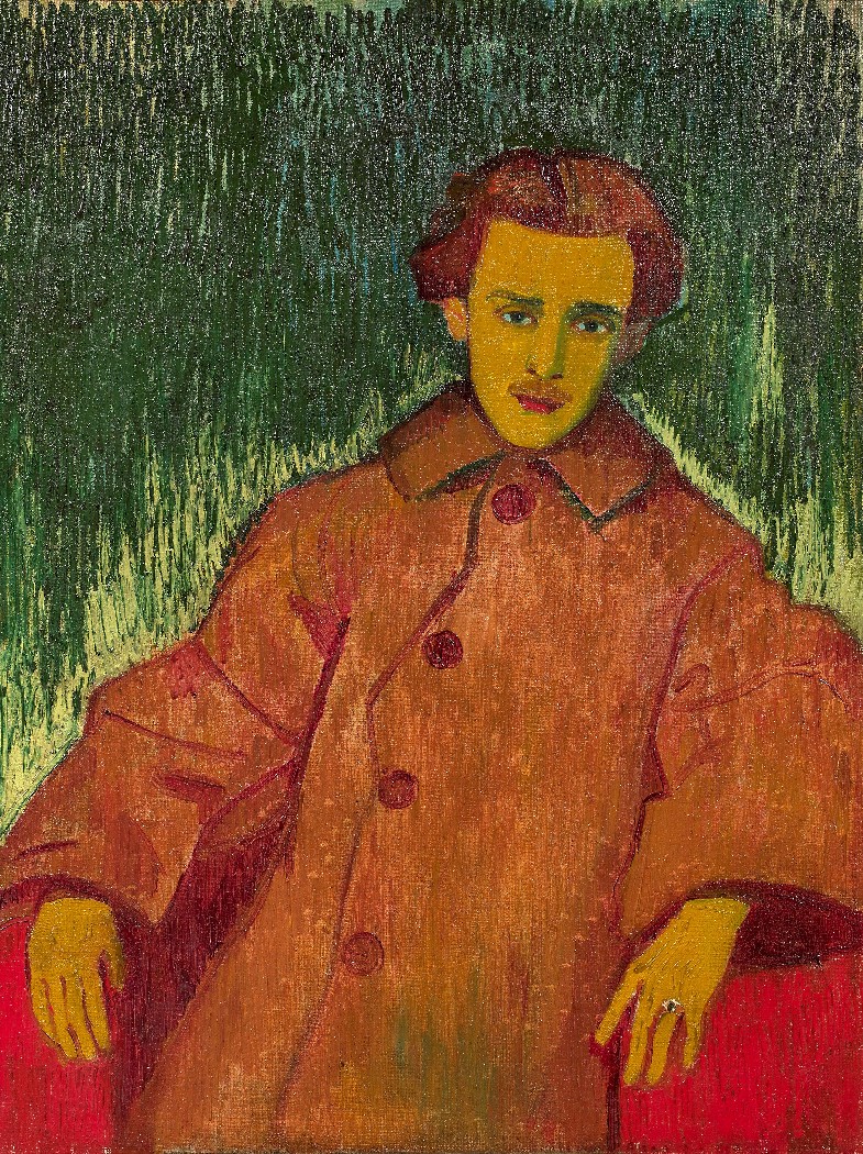 Otakar Kubín: Portrét Arneho Laurina (?), asi 1910 olej na plátně, 85 x 64 cm  odhadní cena: 8 - 12 000 € (+ provize a další poplatky)