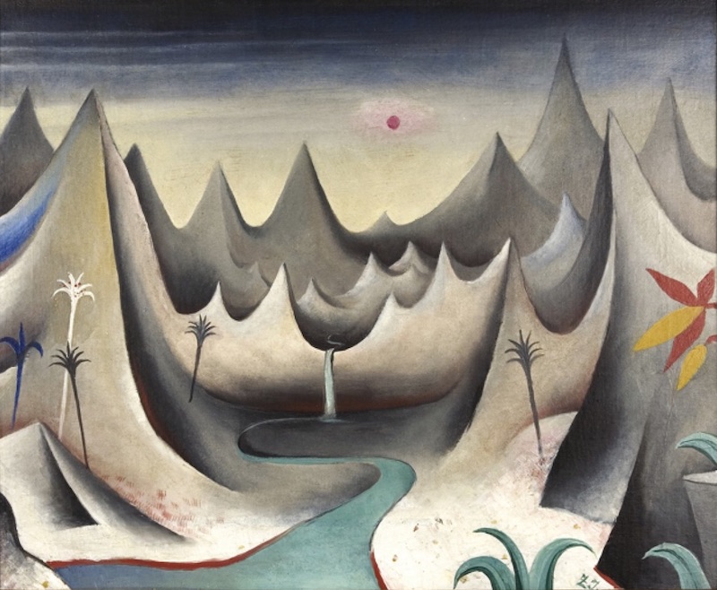 Jan Zrzavý: Hornatá krajina, 1912
,