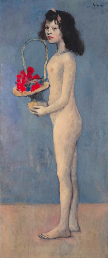 Pablo Picasso: Dívka s květinovým košem, 1905