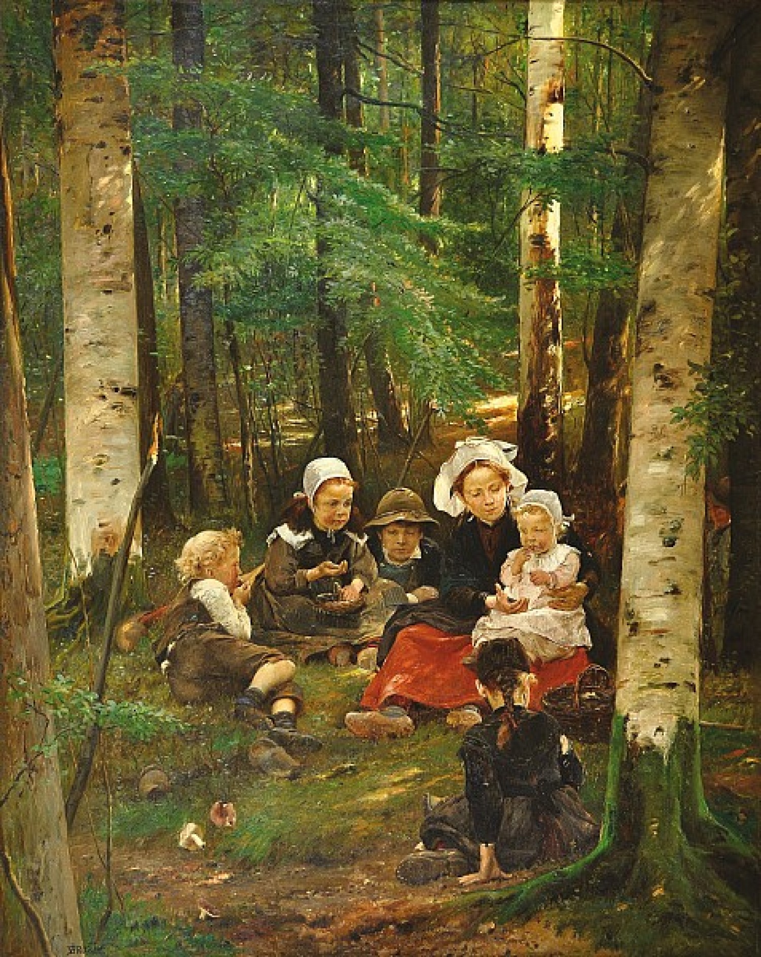 Václav Brožík: Černé jahody, 1899