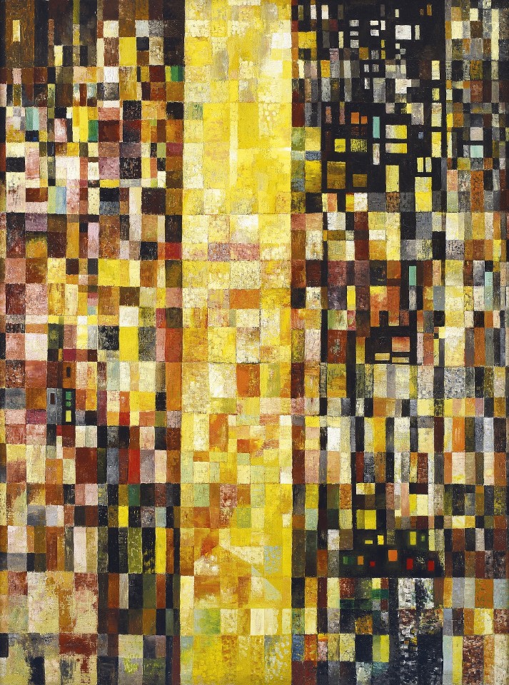 Ota Janeček: New York, 1957 olej na plátně, 130 × 97 cm, vyvolávací cena: 1 200 000 Kč + 25% provize Prague Auctions 24. 6. 2018