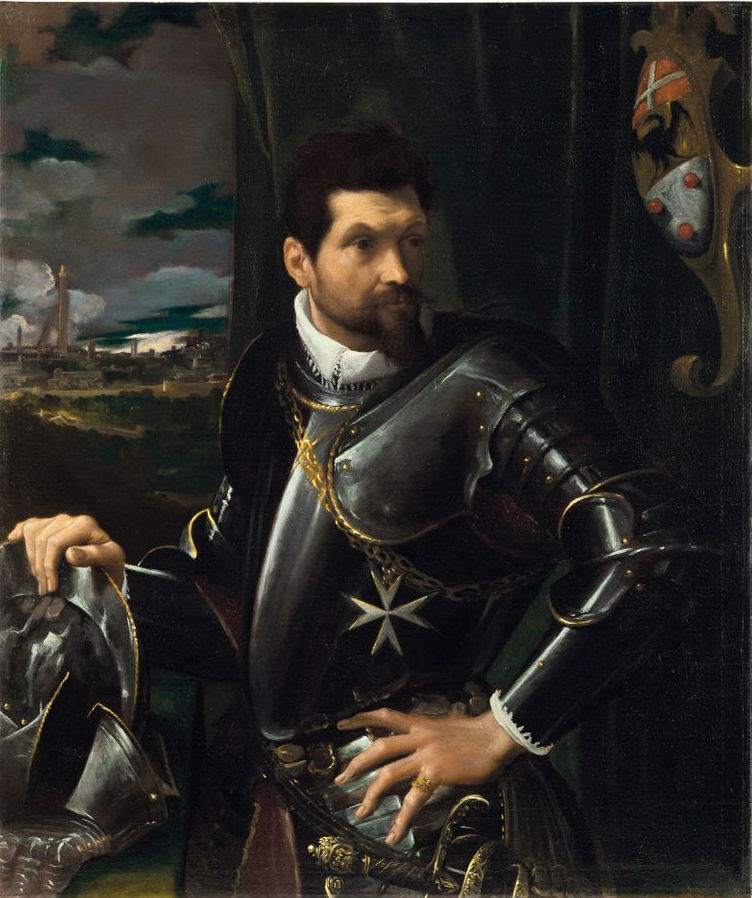 Ludovico Carracci: Carlo Alberto Rati Opizzoni ve zbroji, asi 1597-1600 olej na plátně, 102 x 86,2 cm dosažená cena: 5 071 250 GBP (5 729 289 EUR) Christie’s Londýn 5. 7. 2018  