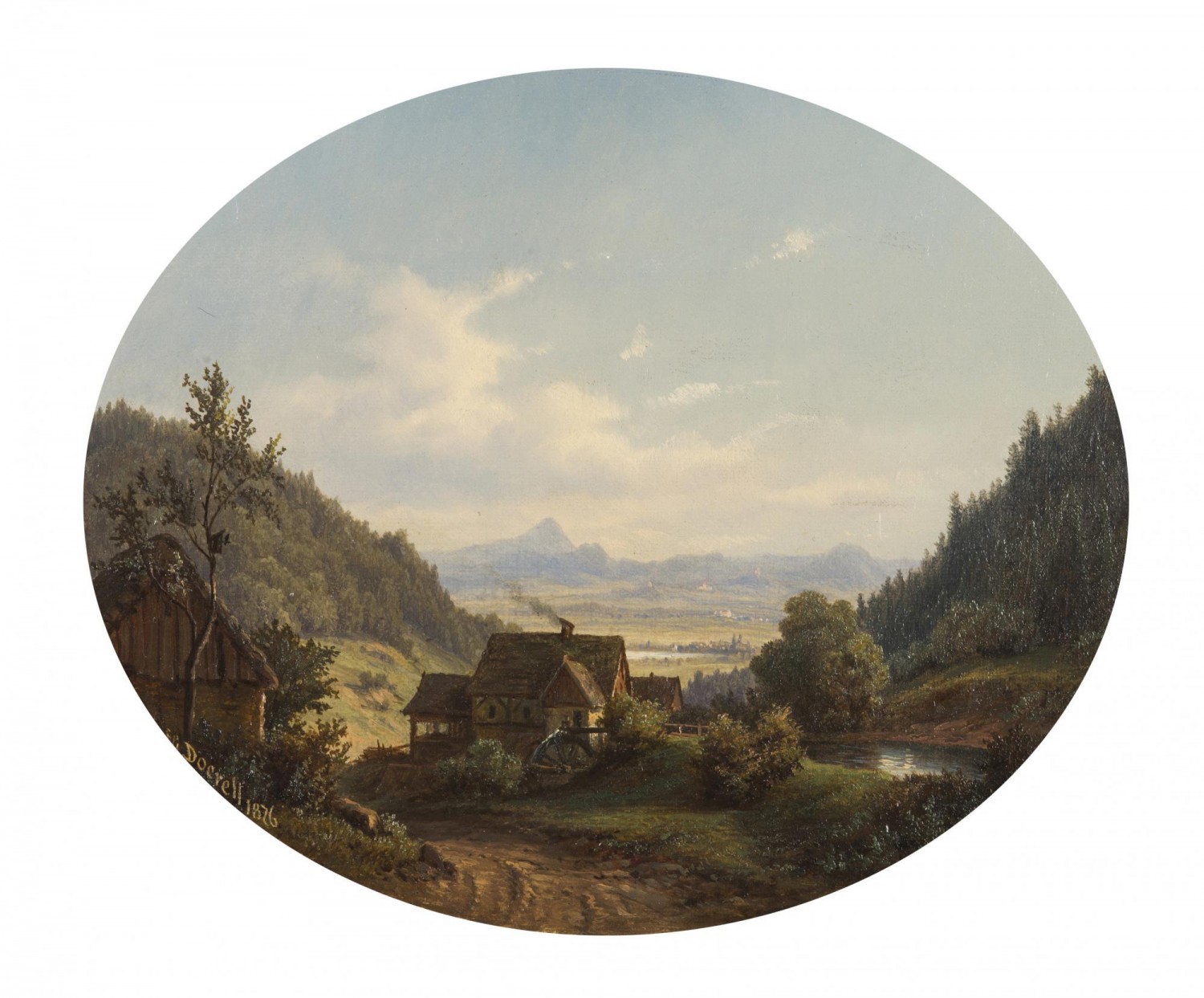 E. G. Doerell: Ždírnické údolí, 1876 dosažená cena: 264 000 Kč, Dorotheum 24. 11. 2018