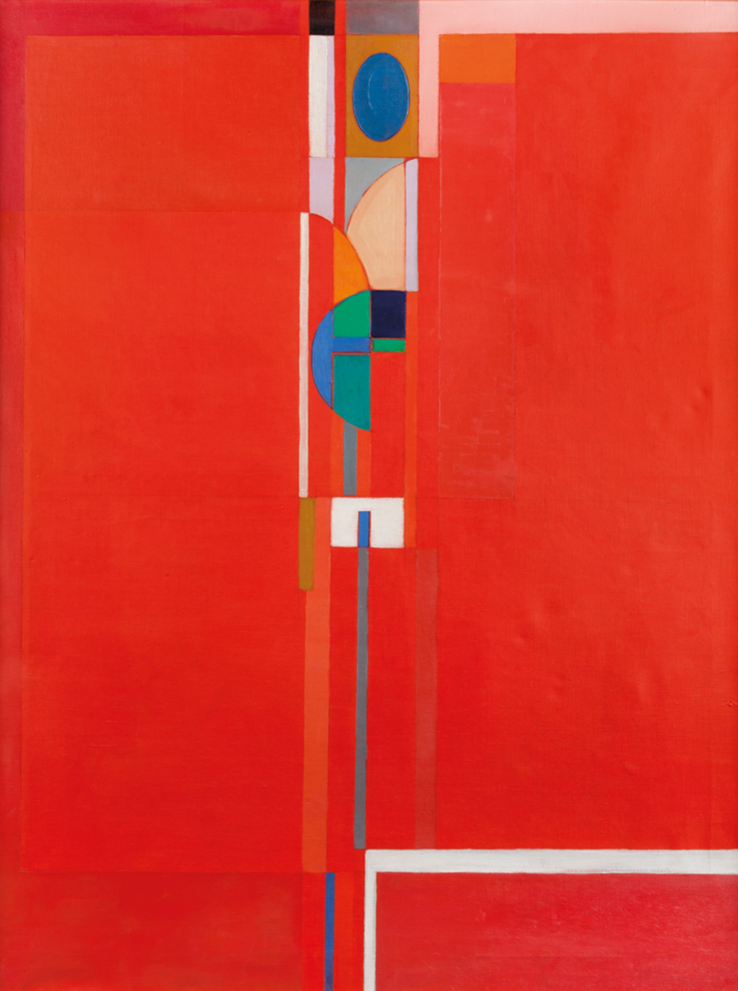 Bohumír Matal: Přítomnost člověka, 1969  olej na plátně, 130 x 100 cm cena: 660 000 Kč, Sýpka 9. 12. 2018