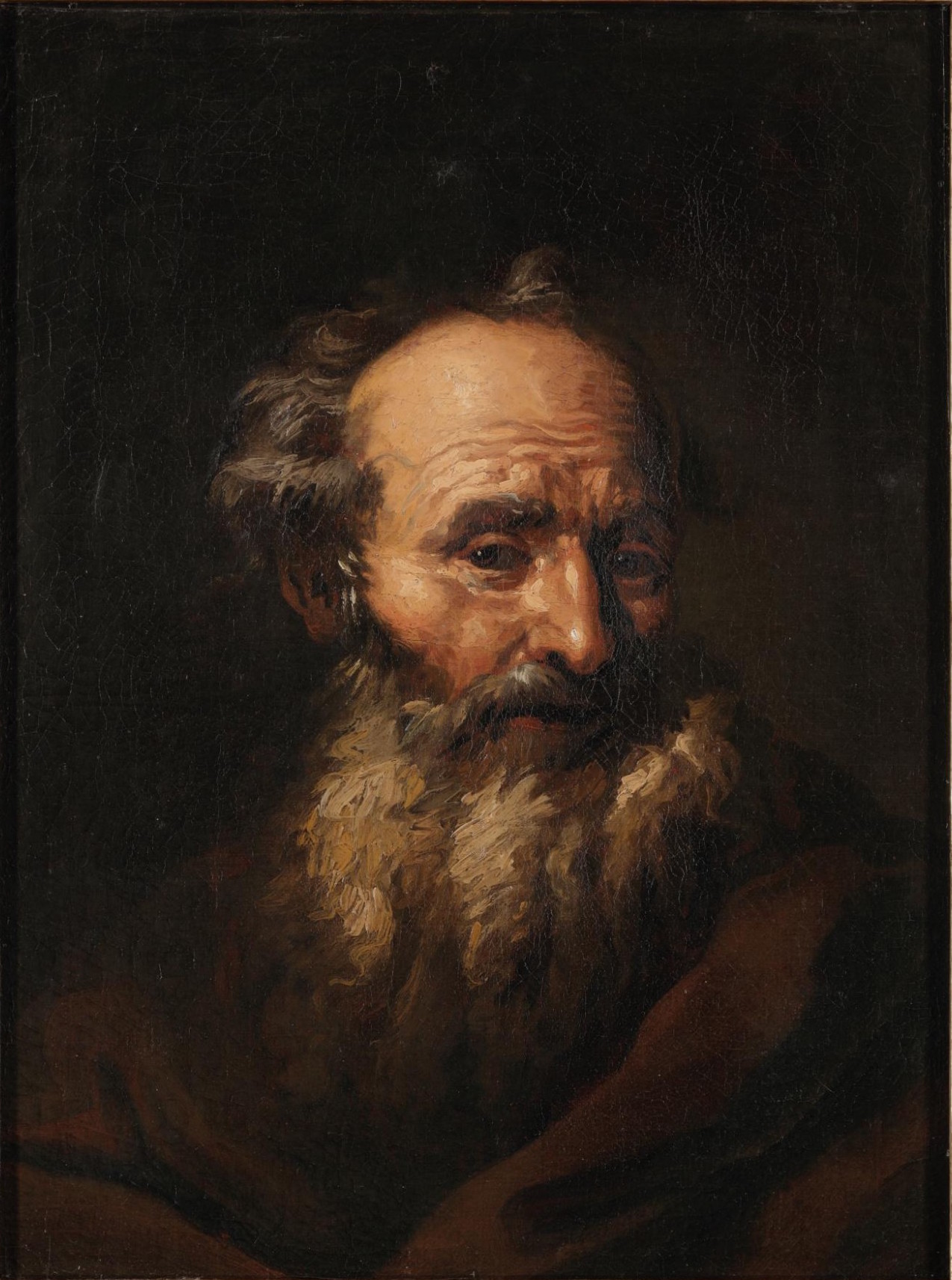 Petr Brandl: Hlava apoštola, kolem roku 1710 olej na plátně, 57 cm x 43,5 cm cena: 2 299 000 Kč  Adolf Loos Apartment and Gallery 28. 4. 2019