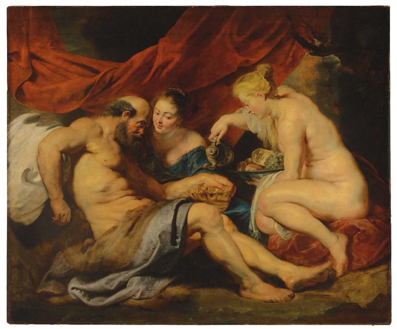 Peter Paul Rubens: Lot a jeho dcery, kolem 1614 olej na plátně, 190 x 225 cm cena: 44 882 500 GBP (58 077 955 USD) Christie's Londýn 7. 7. 2016