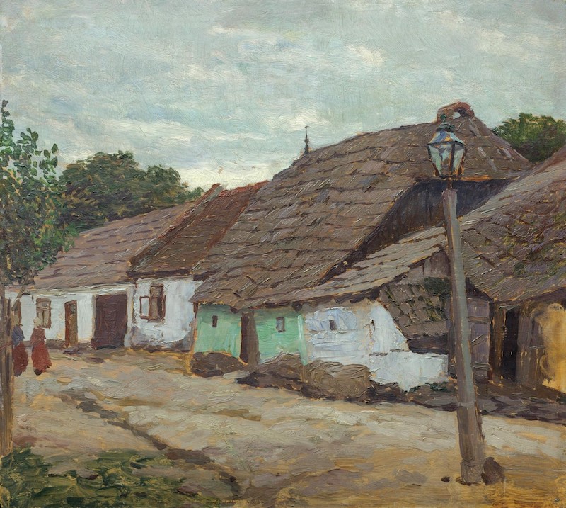 Antonín Slavíčk: Chalupy v Hlinsku, 1903