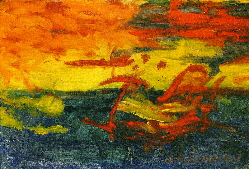 Joachim-Raphael Boronali: A slunce usnulo ve vodách Adrie, 1910