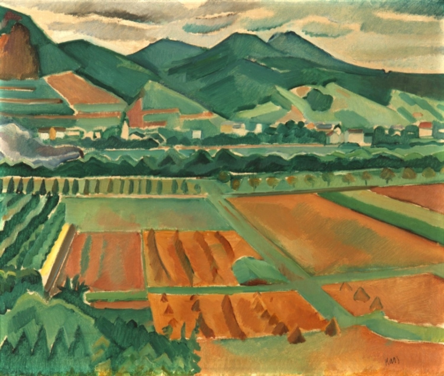 Otakar Kubín: Krajina z jižní Francie, 1910–14
