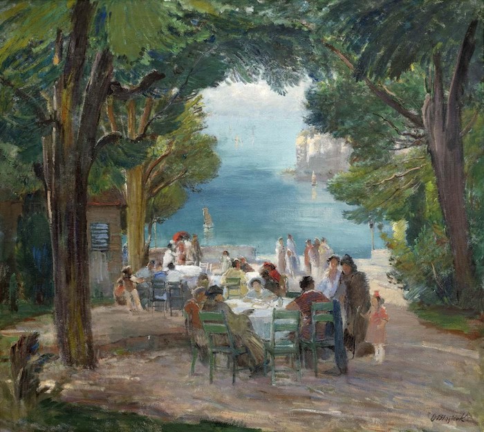 Oldřich Blažíček: Večer na terase, 1921