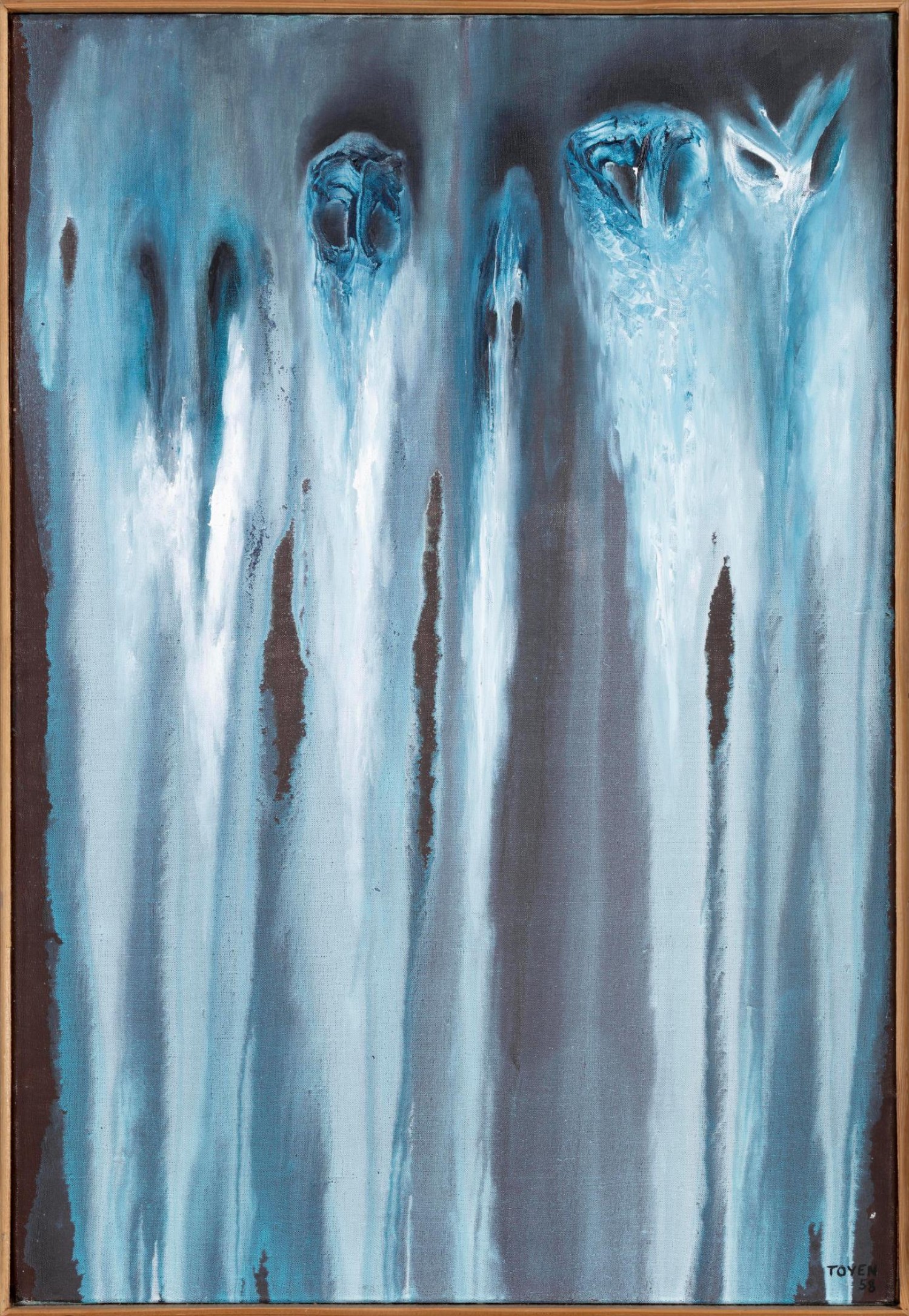 Toyen: Dýchání spánku, 1958, olej na plátně, 65,5 x 46 cm,  cena: 18 150 000 Kč, Adolf Loos Apartment and Gallery 27. 11. 2021