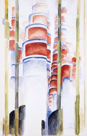 František Kupka: La Montée – Stoupání, 1923, kvaš na papíře, 50 x 32,5 cm, cena: 5 740 000 Kč. 1. Art Consulting 20. 2. 2022