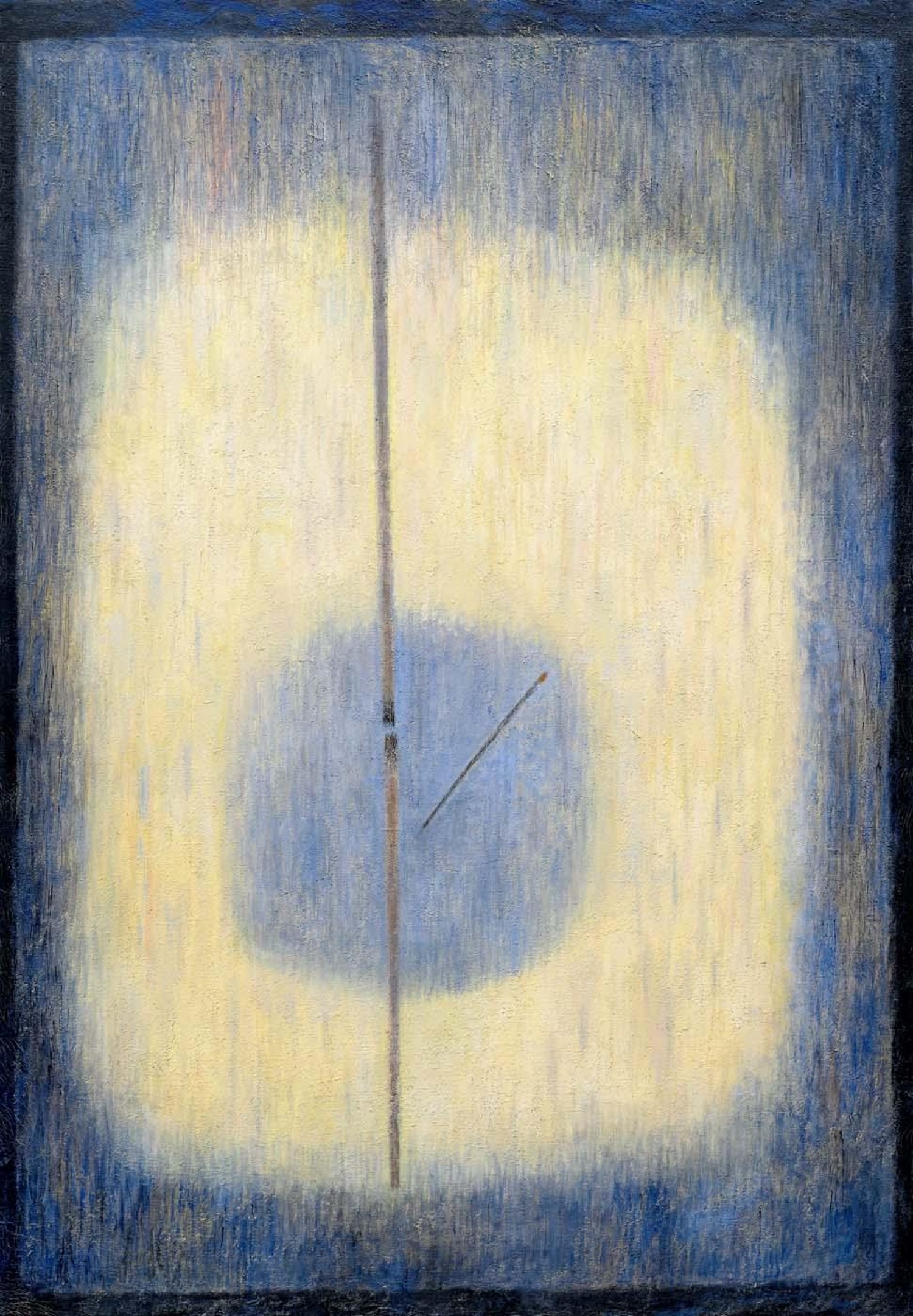 Karel Těšínský: Kompozice I, 1959, olej na plátně, 145 x 100 cm,  Galerie Kodl 28. 11. 2021, cena: 900 000 Kč