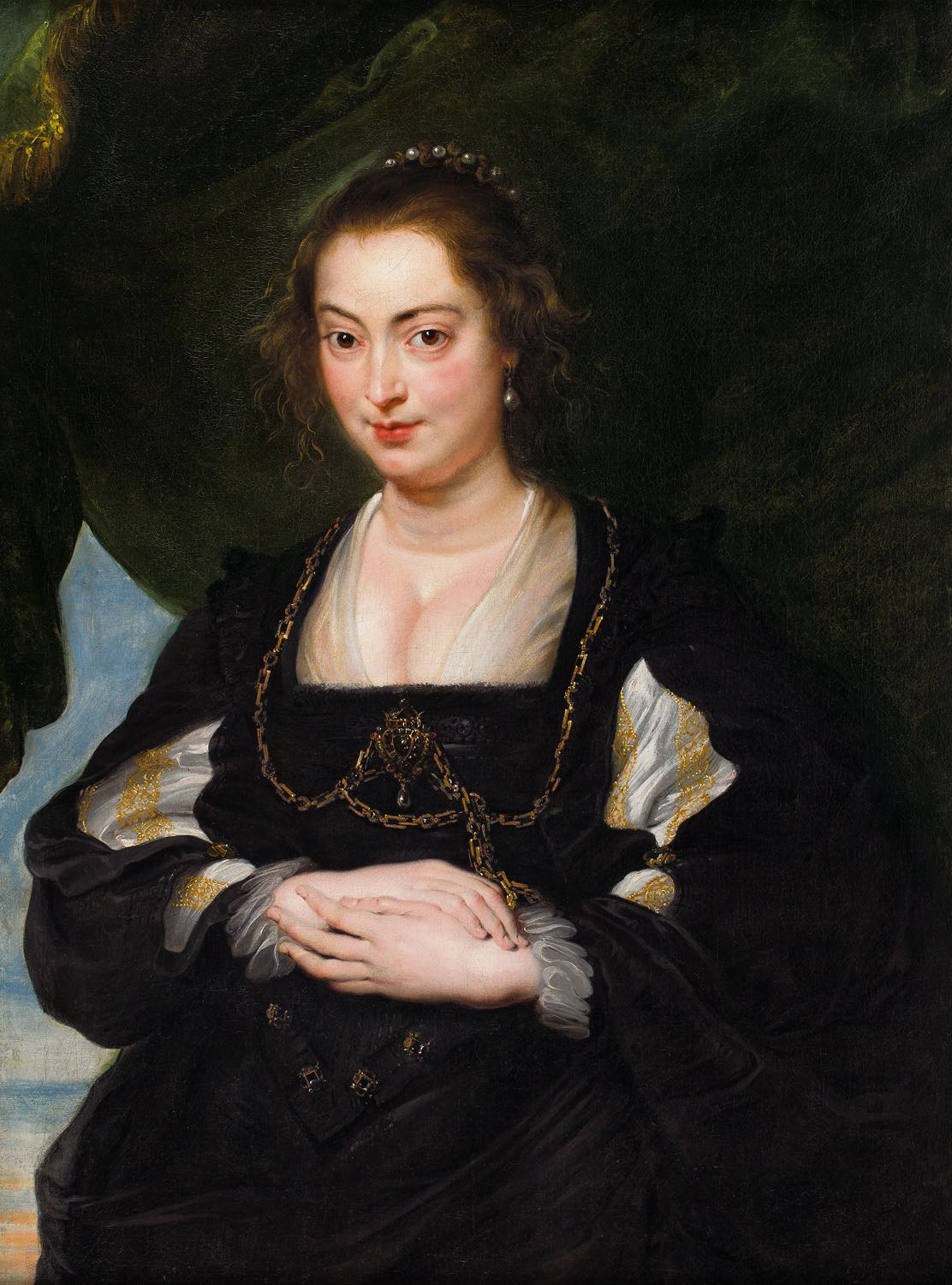 Peter Paul Rubens: Portrét dámy, 1620-25, olej na plátně, 98 x 73,8 cm,  cena: 75 888 000 korun (14 400 000 PLN) DESA Unicum Varšava 17. 3. 2022