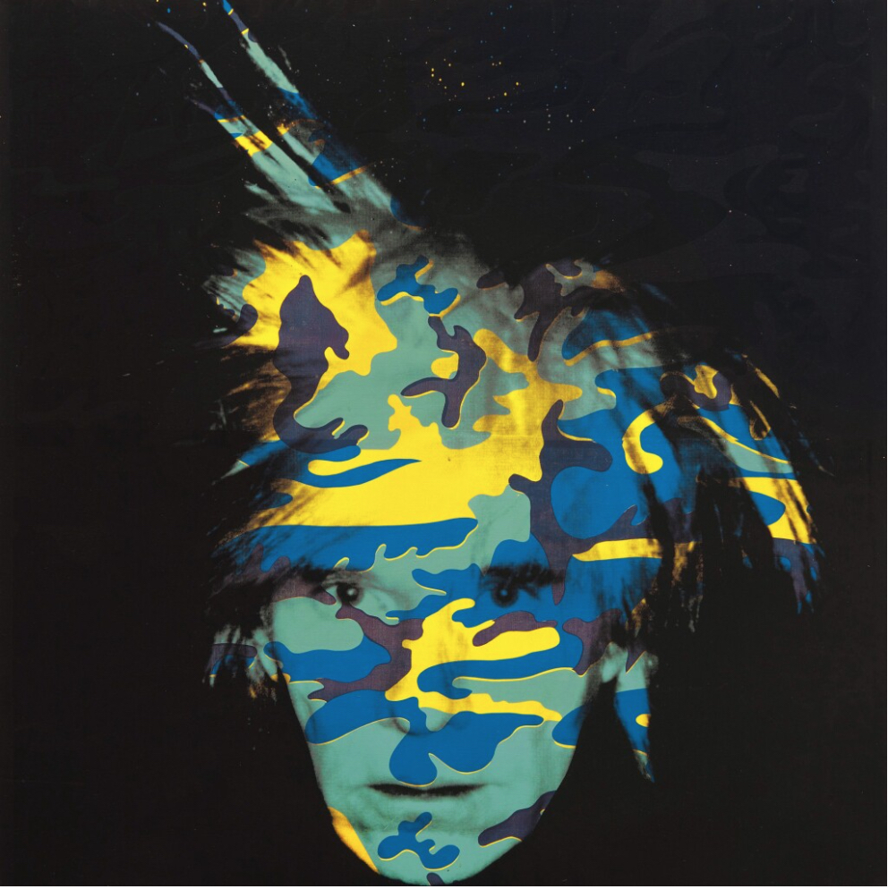 Andy Warhol: Autoportrét, 1986, akryl a sítotisk na plátně, 203,2 x 203,5 cm, Sotheby´s New York 16. 5. 2022 cena: 18 708 500 USD