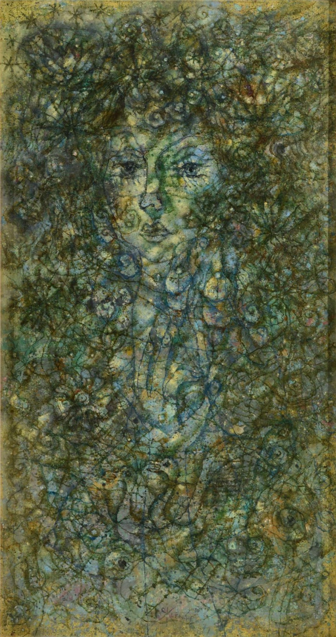 Zdeněk Sklenář: Poesie, 1977, olej na plátně, 99,5 x 53 cm, Zezula 28. 5. 2022, cena: 6 840 000 Kč