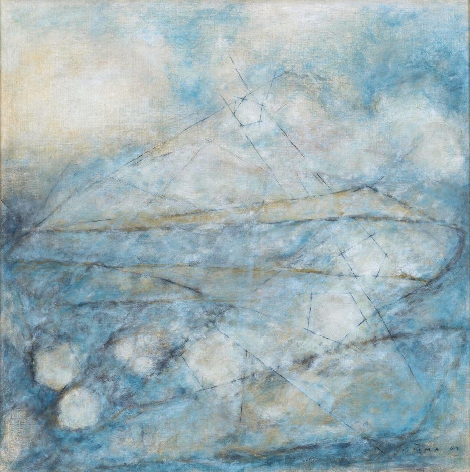 8/ Josef Šíma: Fúze světla (Fusion de lumiére), 1967, olej na plátně, 80 × 79 cm, 1. Art Consulting 19. 6. 2022, cena: 12 690 000 Kč