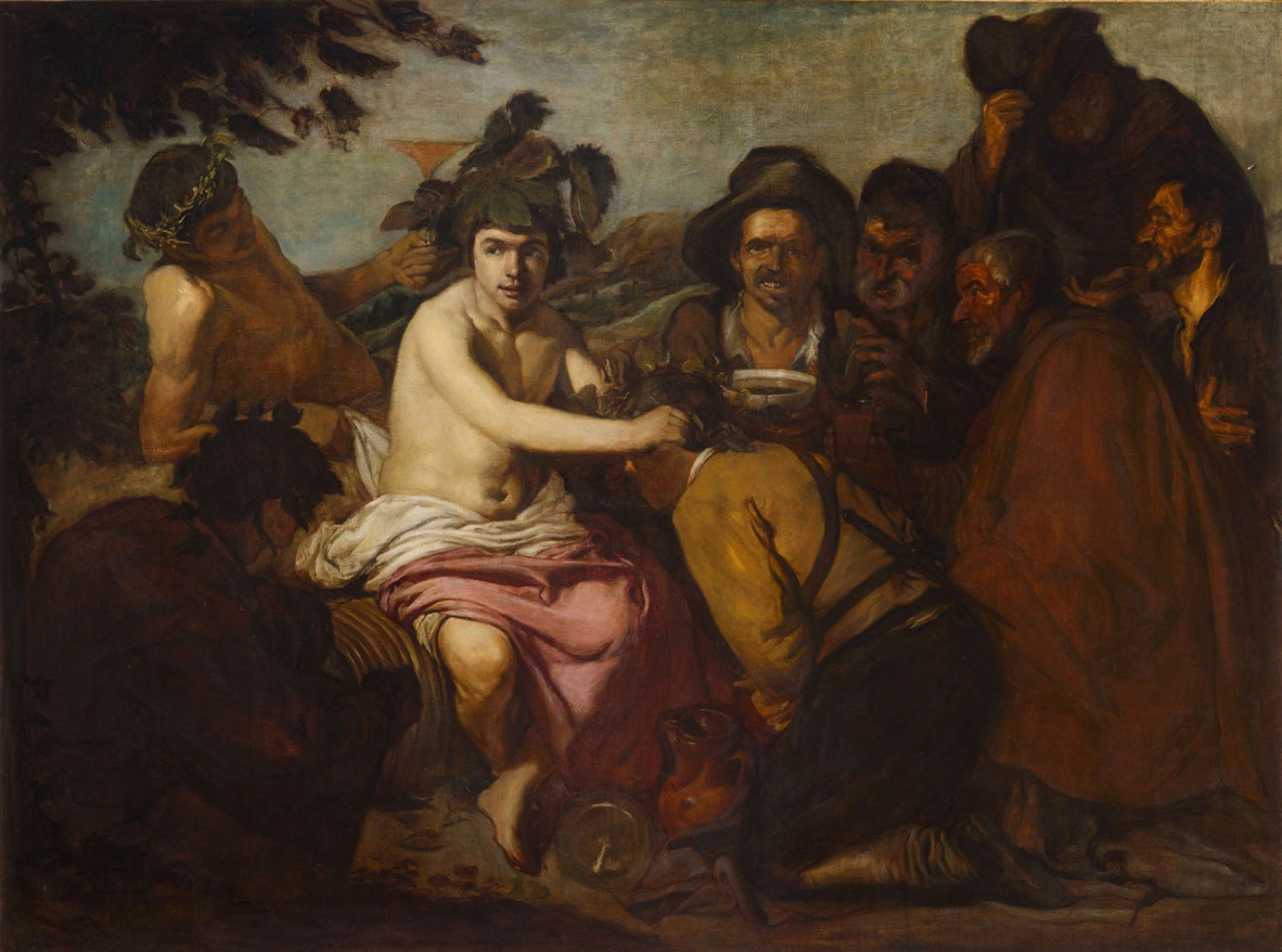 Jiří Kars, Pijáci (podle D. Vélasqueze), 1906–1907, olej na plátně, 168 × 228 cm, Artslimit 2. 10. 2022, cena: 1 000 000 Kč