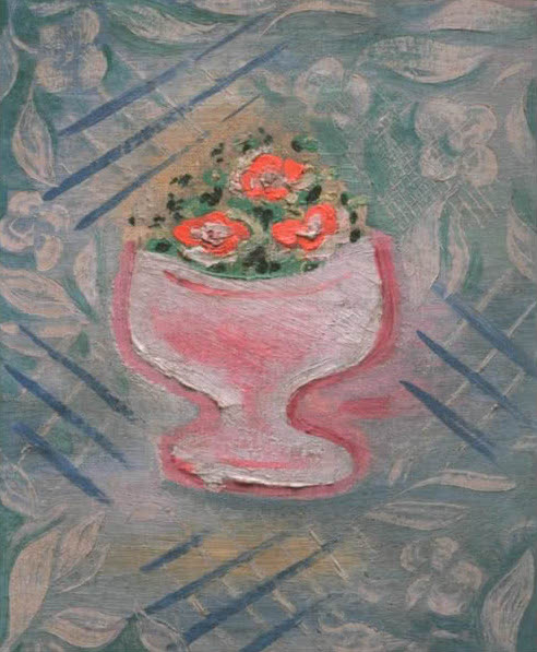 Josef Čapek: Váza s květinami, 1922–23, olej na plátně, 28,5 x 22,5 cm, Meissner-Neumann 23. 3. 2013, cena: 2 340 000 Kč