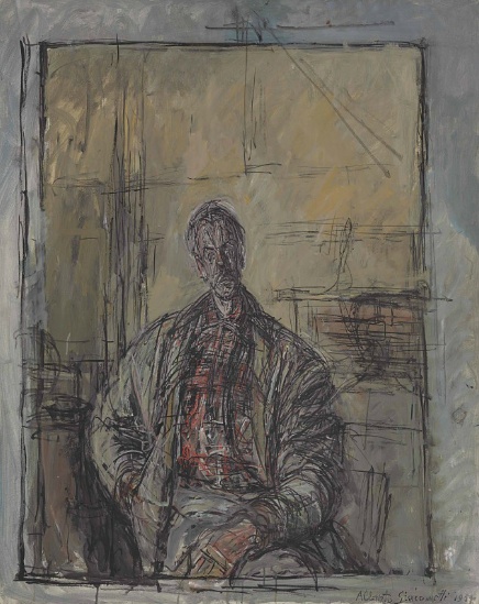 Alberto Giacometti: Diego v kostkované košili / 1954