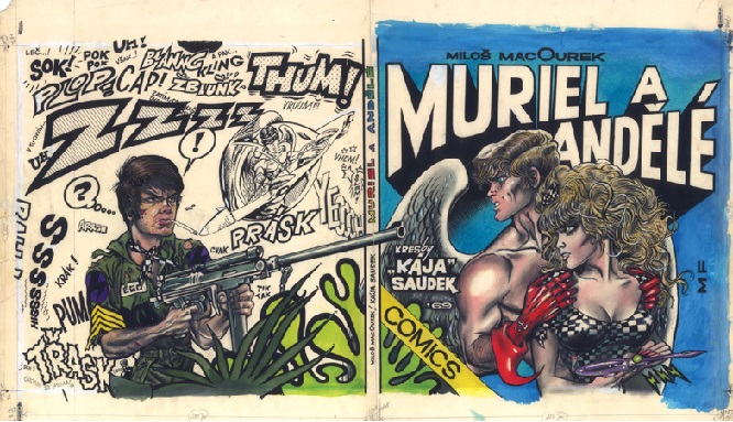 Kája Saudek: Muriel a andělé - původní obálka / 1969