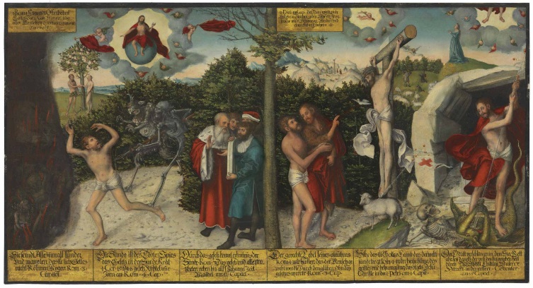 Lucas Cranach st.: Zákon a milost