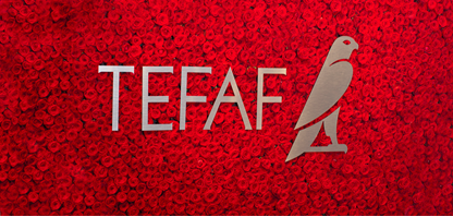 Logo veletrhu TEFAF vytvořené z růží / březen 2014 / foto: Bodine Koopmans