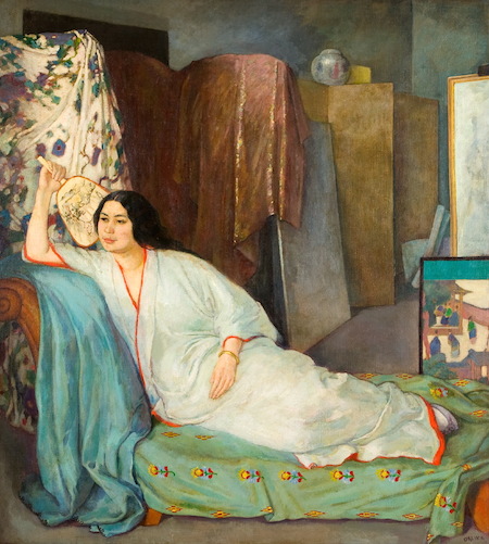 Emil Orlik: Žena na divanu / 1916