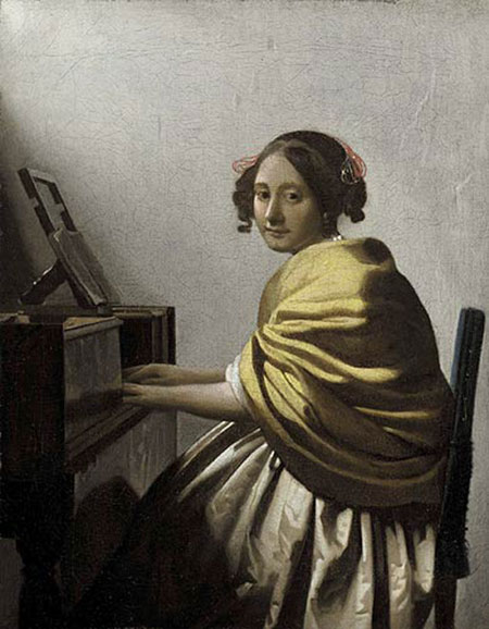 Jan Vermeer: Dívka u spinetu / 1670–72