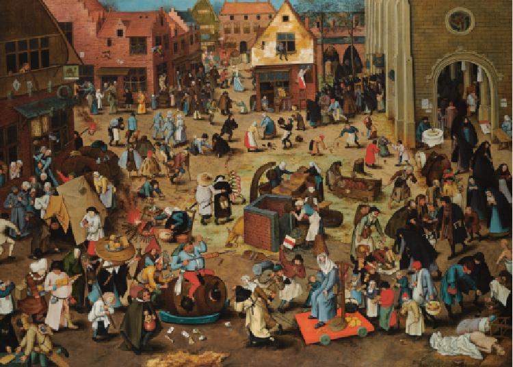 Pieter Brueghel mladší: Spor mezi hody a půstem
