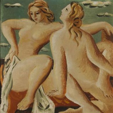 František Hudeček: Koupající se dívky / 1932