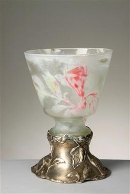 Váza ve stříbrné montáži / Gallé, 1895–1900 