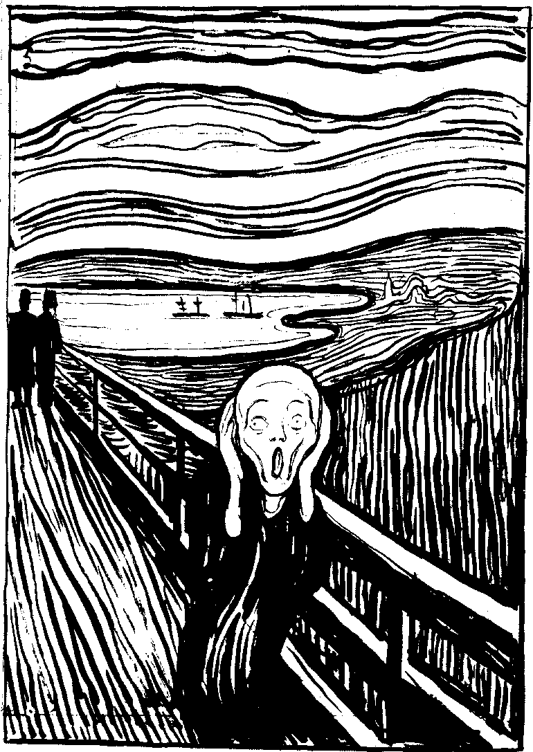 Edvard Munch: Výkřik / litografie