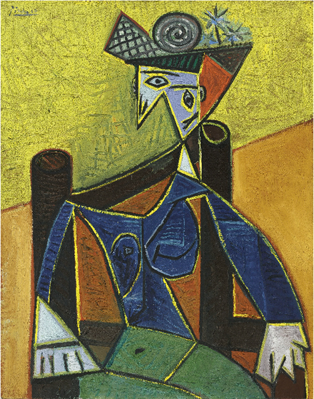 Pablo Picasso / Femme  assise  dans  un  fauteuil / 1941