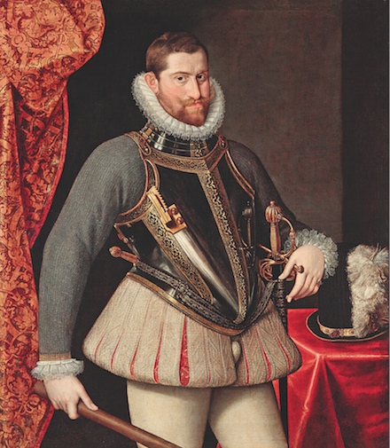 Martino Rota: Rudolf II. / olej na plátně / 112 x 98,5 cm