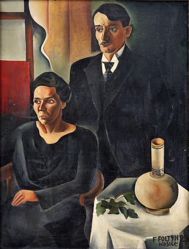 František Foltýn: Dvojice / 1925 olej na plátně