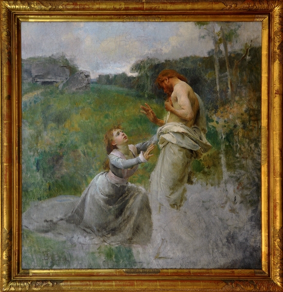 Vojtěch Hynais: Kristus a Magdaléna / 1889