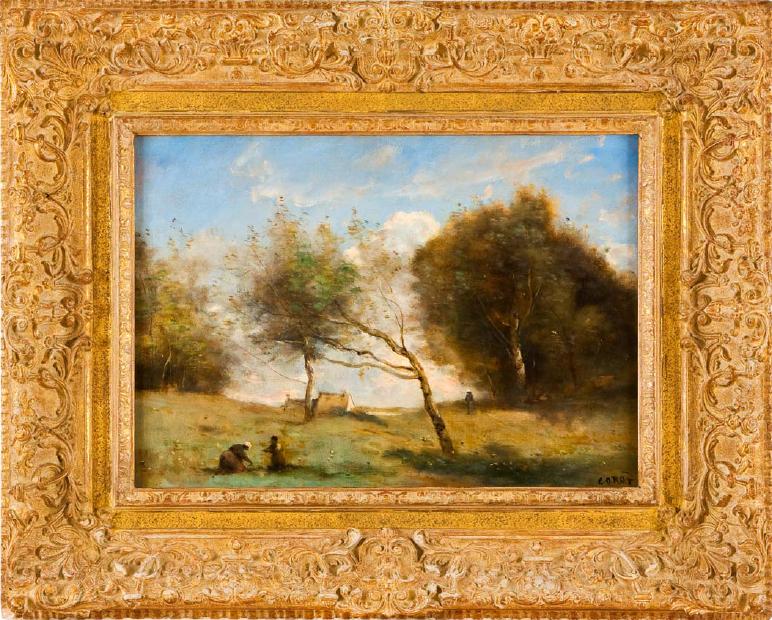 Camille Corot: Poblíž malé farmy / 1860–70