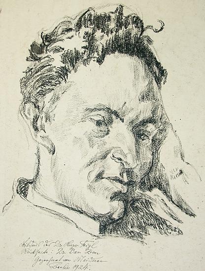Galerista a teoretik Hugo Feigl v roce 1924