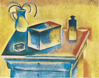 Otakar Kubín: Zátiší s krabicí / 1912 - 14 / Galerie výtvarného umění v Ostravě