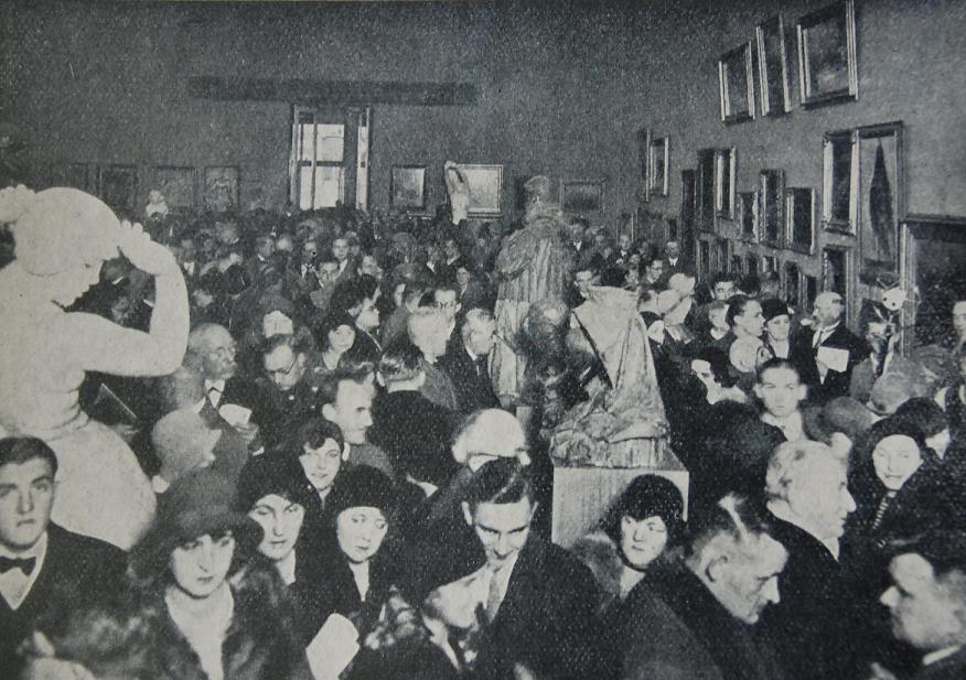 Zahájení výstavy v nově otevřené budově Mánesa, rok 1931